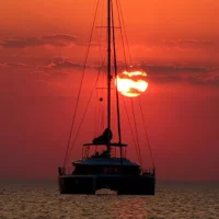 Key West: Smathers Beach & activities with a Sunset Catamaran & Open Bar