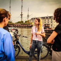 Bike Tour with canal cruise cheese and drinks included in Amsterdam