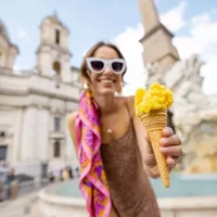 Gelato- und Fettuccine-Pasta-Kochkurs in Rom auf der Piazza Navona