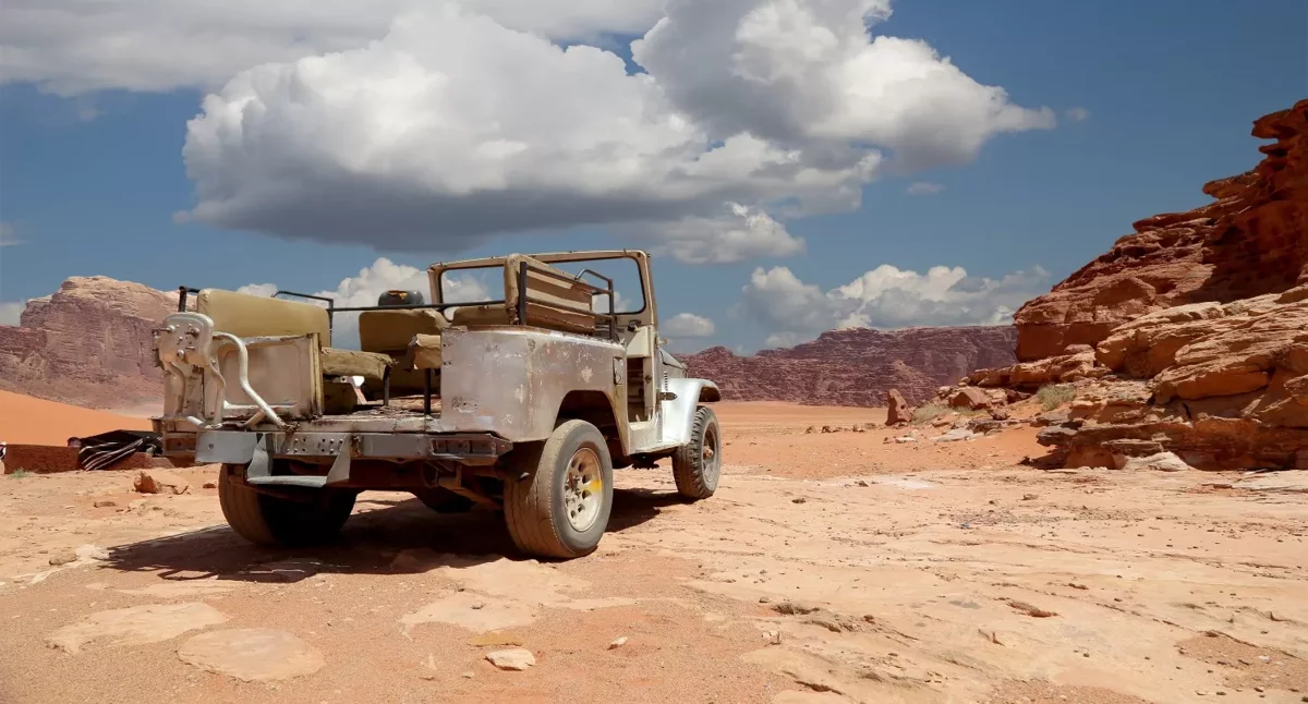 Wadi Rum jeep tour from Petra
