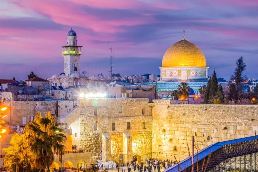 Jerusalem and Dead Sea from Tel Aviv