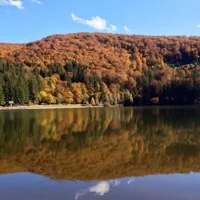 Small-group day trip to the unique volcanic lake in Eastern Europe