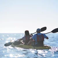 Cabo San Lucas Glassboden-Kajak-Tour und Schnorcheln in zwei Buchten